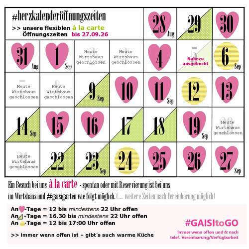 Liebe Gaisi Gäste, Liebe Gaisi Gäste,